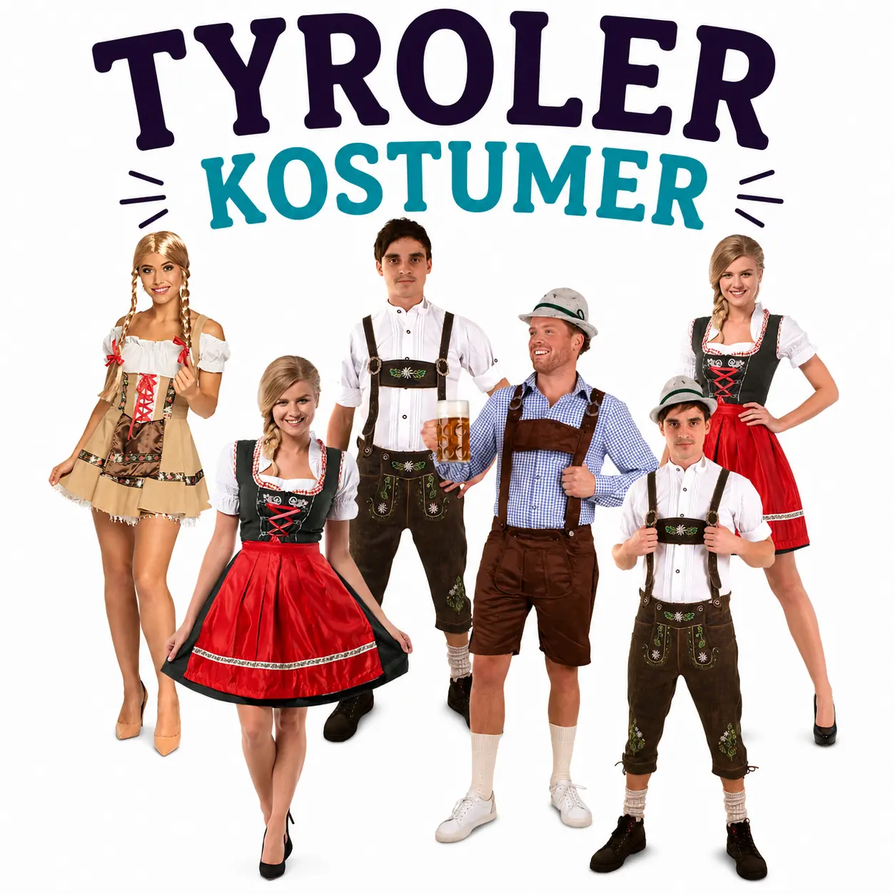 Oktoberfest t&oslash;j og udkl&aelig;dning