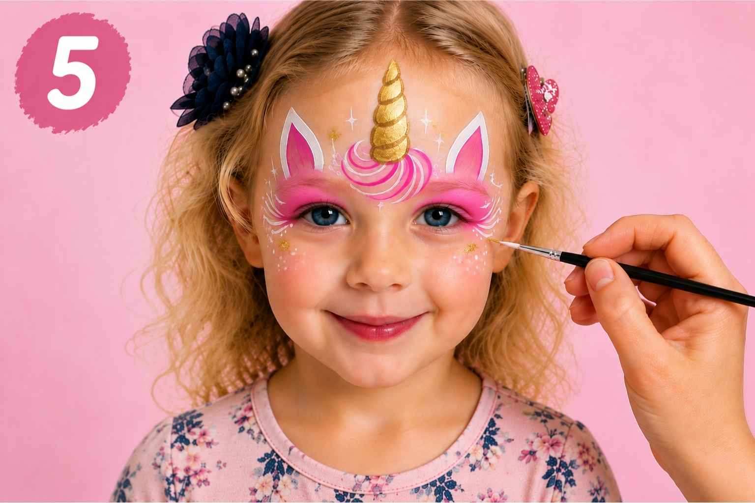 unicorn ansigtsmaling how to guide