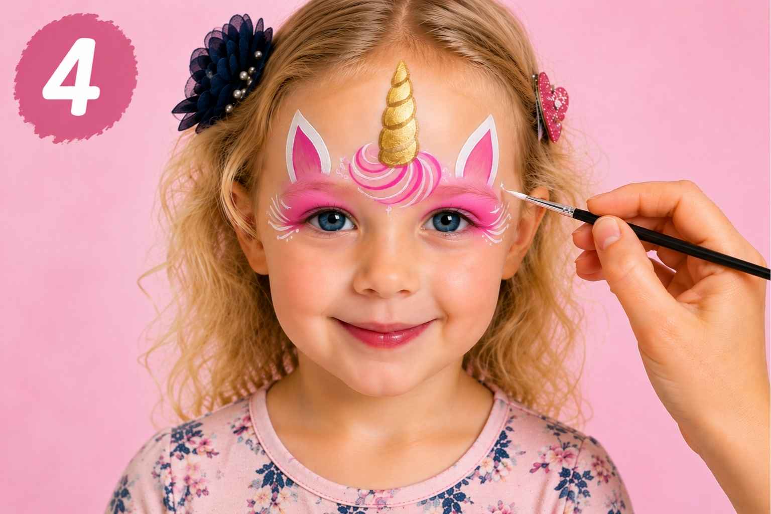 unicorn ansigtsmaling trin 4