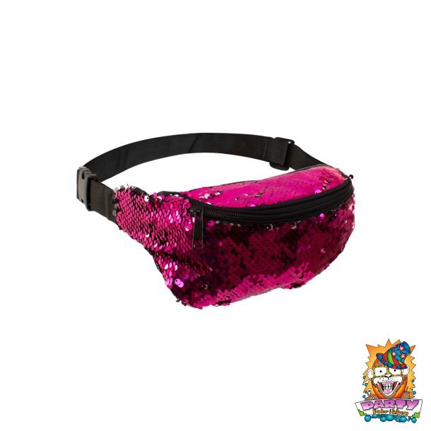 80er b�ltetaske med pink palietter