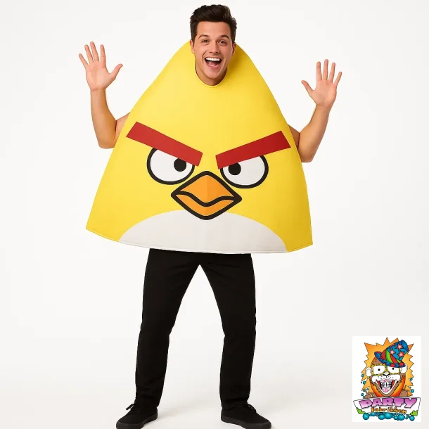 Gul angry bird kostume voksne