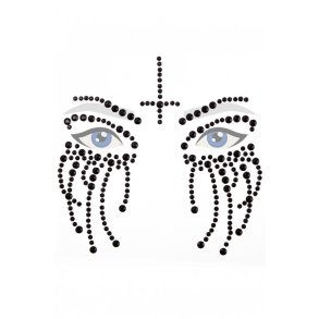 Ansigts dekoration Halloween, Black Horror.