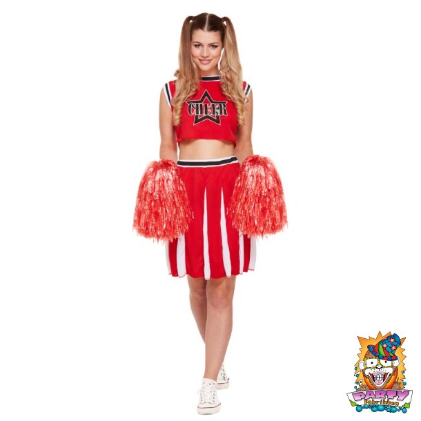 Cheerleader kostume (Onesize)