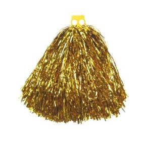 Cheerleader pom pom guld (1 stk.)