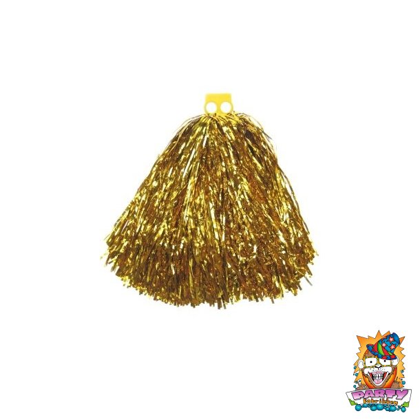 Cheerleader pom pom guld (1 stk.)