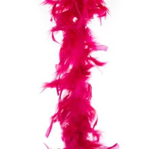 Fjerboa m�rk pink