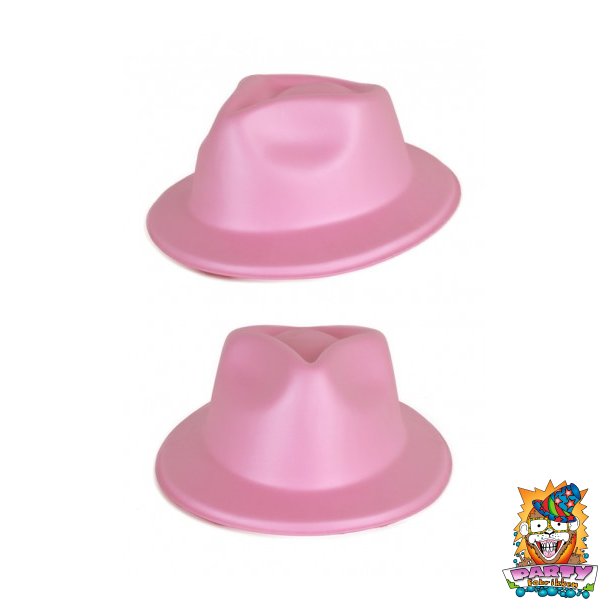 Ganster hat, pink, skumgummi