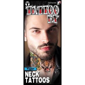 Hals Tatovering tiger