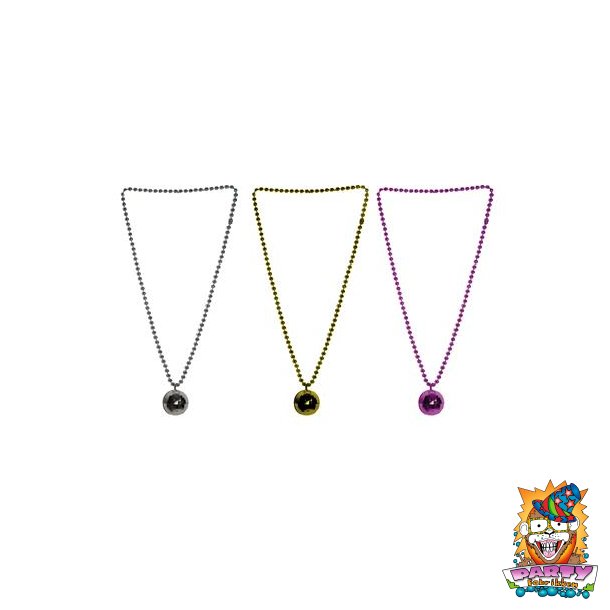 Halsk�de med discokugle assorteret