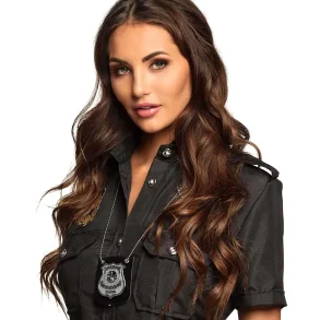 Halskde med politiskilt (special police.)