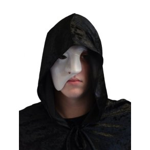 Halvmaske i hvid