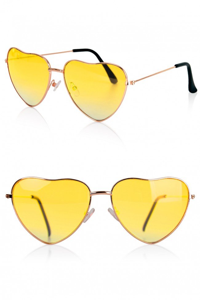 solbriller gult glas Temaer - Partyfabrikken.dk