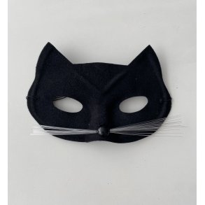 Kattemaske i sort 