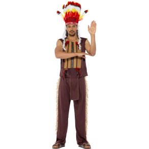 Indianer hvdingkostume