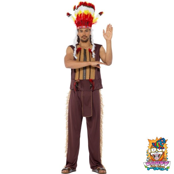 Indianer hvdingkostume
