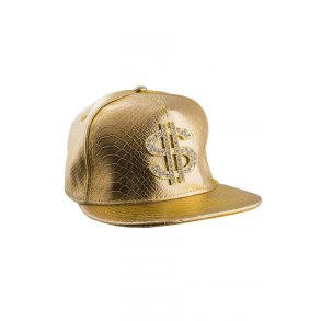 Guld kasket med dollartegn