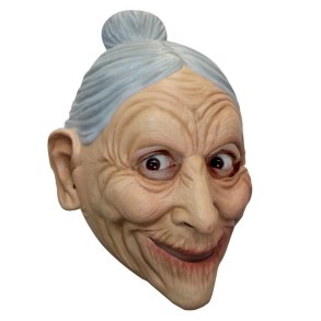 Latexmaske sjov gammel dame