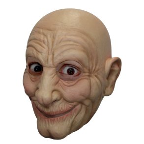 Latexmaske sjov gammel mand