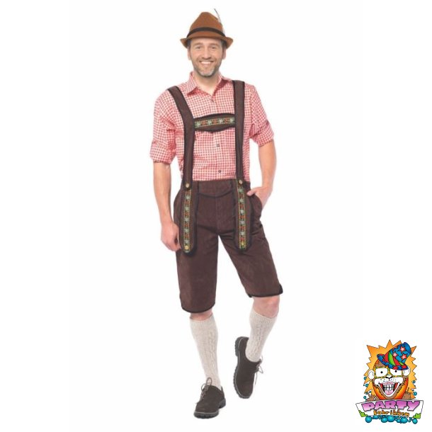 Lederhosen Johan lang brun