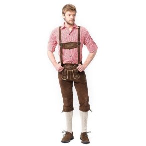Rudi gte lederhosen, mrkebrun