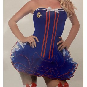 Matroskostume bl med tylskrt (Str. M)