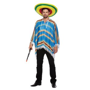 Mexicaner kostume poncho (Onesize)