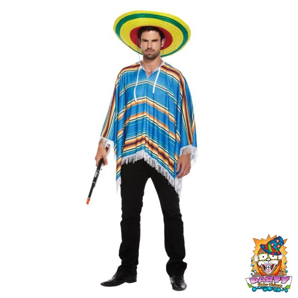 Mexicaner kostume poncho (Onesize)