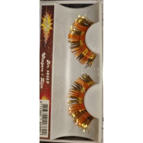 Kunstige jenvipper i orange og guld