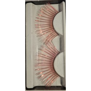 Kunstige jenvipper i pink og rd (lange)