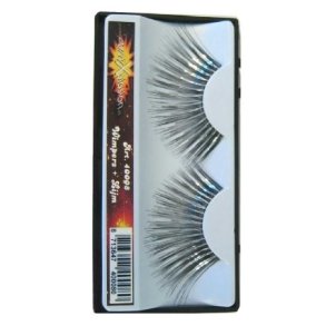 Kunstige jenvipper i sort og slv (lange)