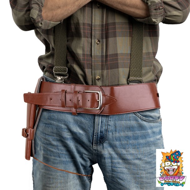 Cowboyblte Patronhylster brun