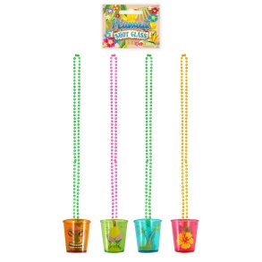 Halsk�de med shotsglas. Ass.