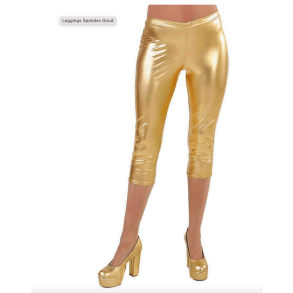 guld korte leggins