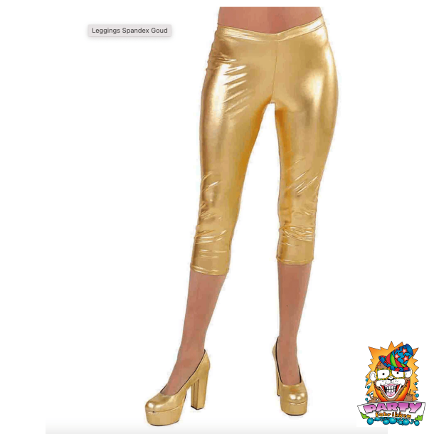 guld korte leggins