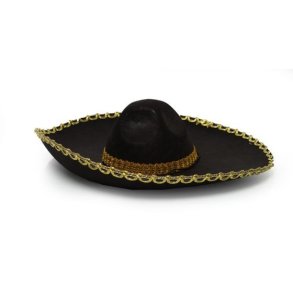 Sombrero sort og guld