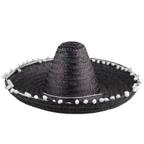 Sombrero mexicansk hat sort