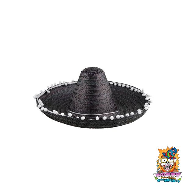 Sombrero mexicansk hat sort