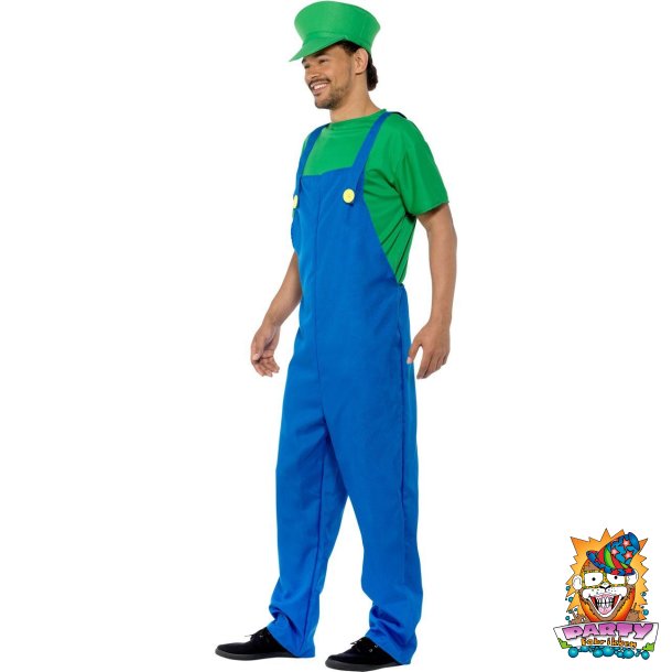 Spilfigur kostume bl�/gr�n 