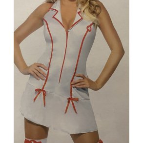 Sygeplejerskekostume hvid 