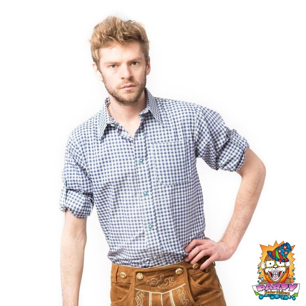 Tyrolerskjorte blternet polyester