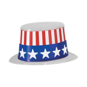 Onkel Sam tophat (plastik)