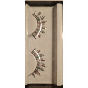 Kunstige jenvipper i slv, grn og rd