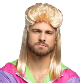 Blond Mullet paryk. 