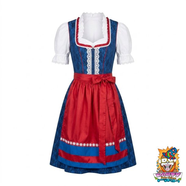 Tyroler kjoler bl�/r�d