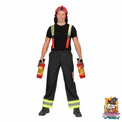 Brandmandspakke (Brandmandsbukser, hjelm, 2 vandpistoler)