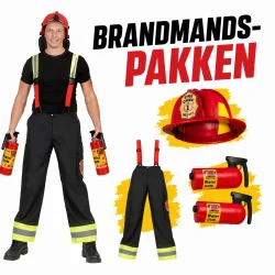 brandmandsudkl�ning med hjelm og vandskyder
