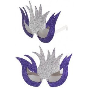 Briller slv og lilla glimmer.