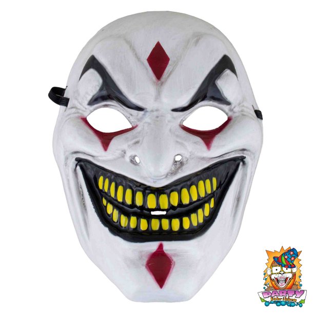 Scary Hvid klovnemaske