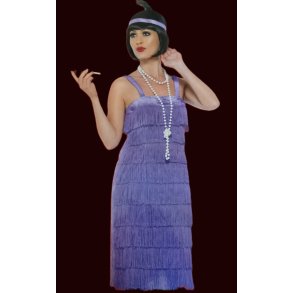 20'er Kjole. Lilla. Jazz Flapper