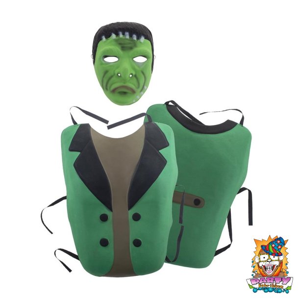 Frankenstein-maske til ansigtet.
